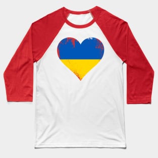 Heart Bleeds For Ukraine Baseball T-Shirt